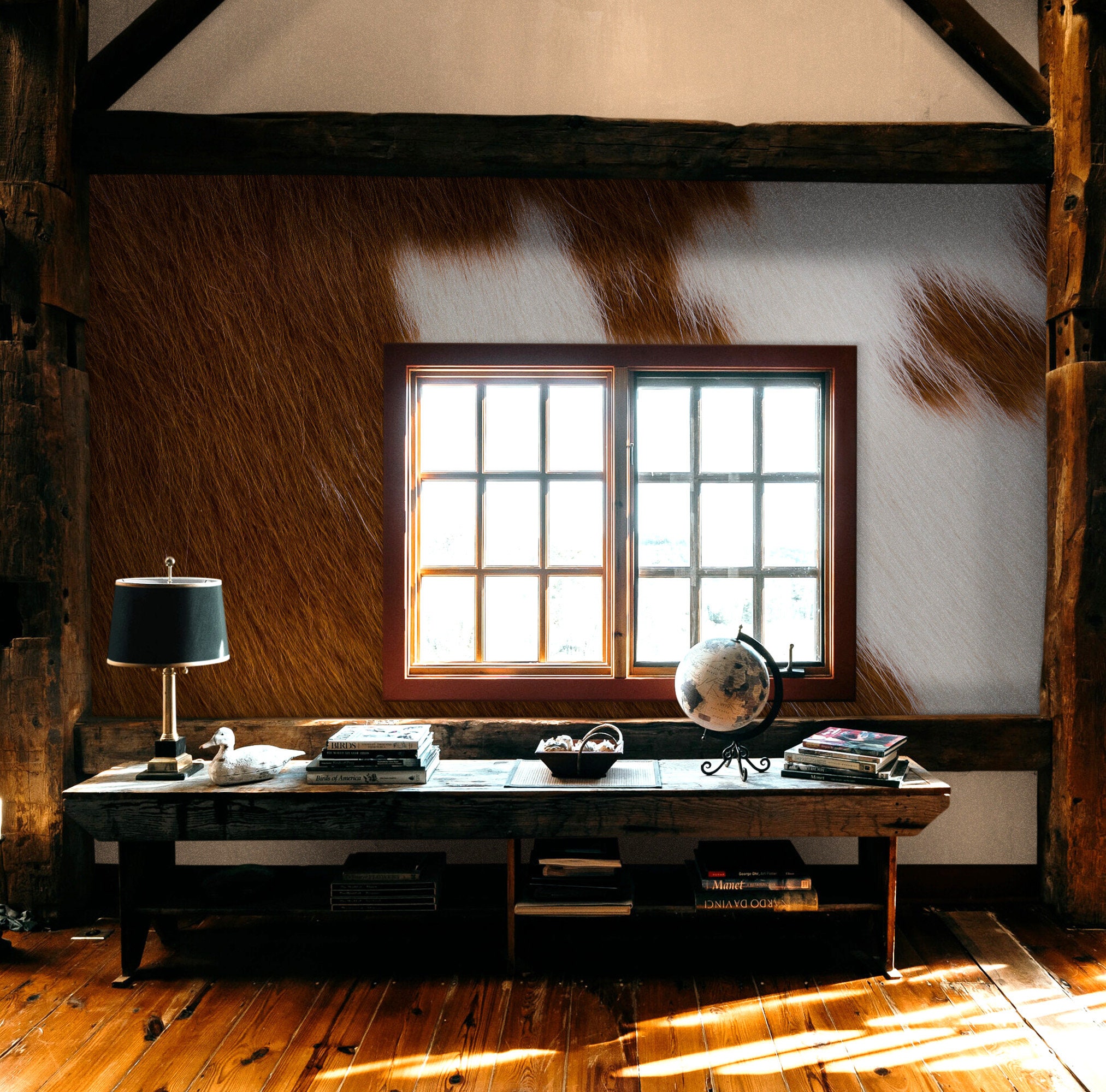 Rustic Home Decor. Farmhouse / Country Theme Peel and Stick Wall Mural ...