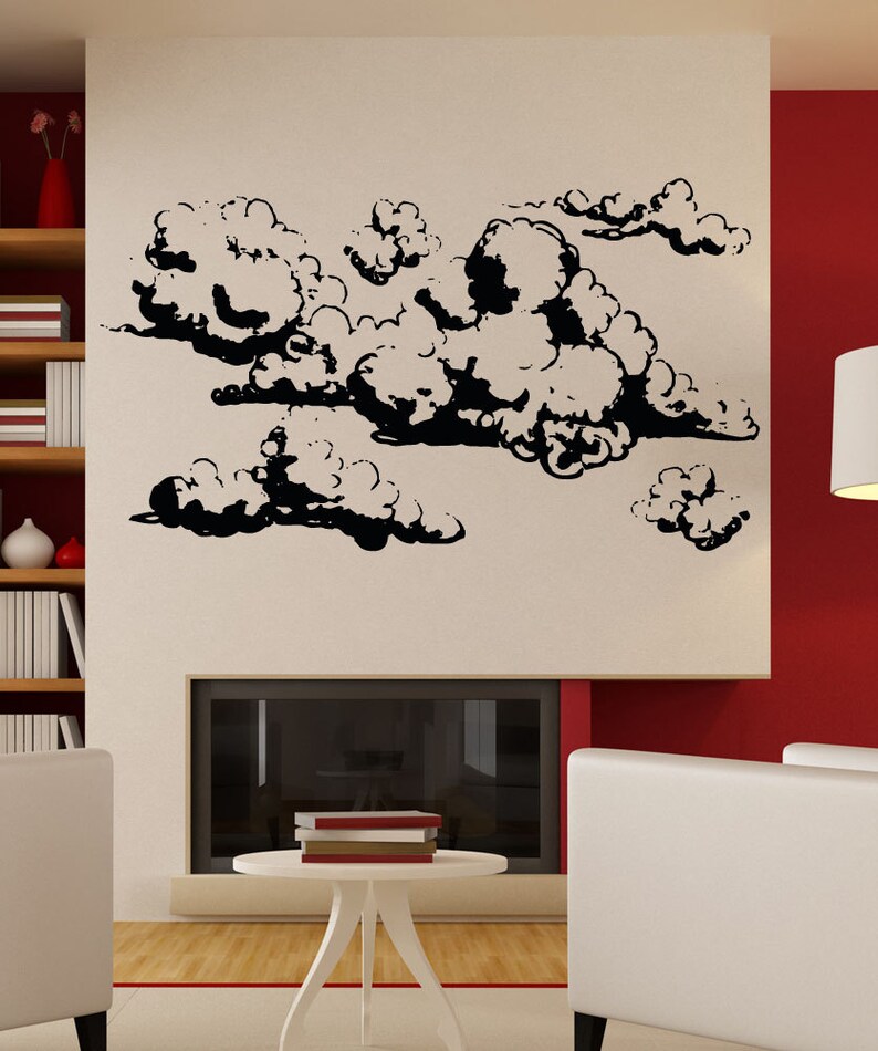 Vinyl Wall Art Decal Sticker Cumulus Clouds Osaa1696m - Etsy