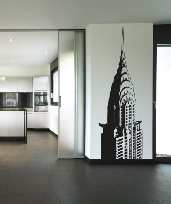 Vinyl Wall Decal Sticker Top Of Chrysler Building Osaa232s