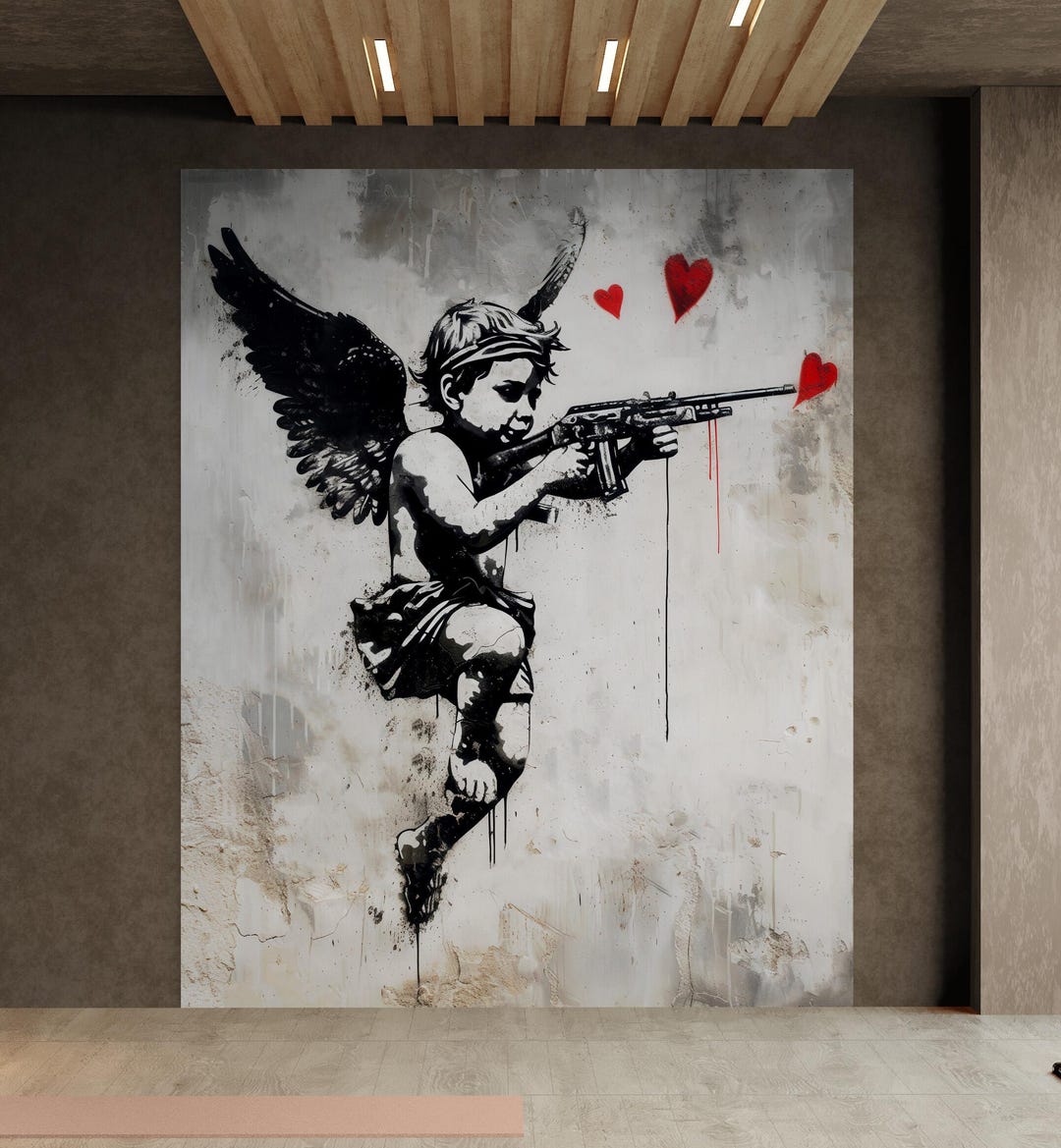 Banksy　バンクシー　Angel sith Paint Prt Paint Pot Angel Print – Post Modern Vandal