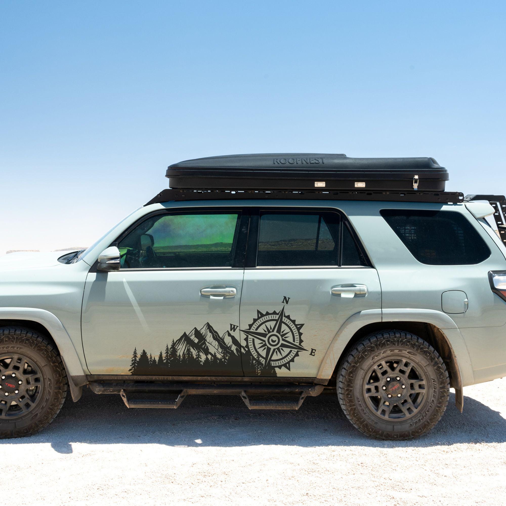 Overland Sticker Overland Truck Sticker. Compass Mountain Forest Adventure off Road ...