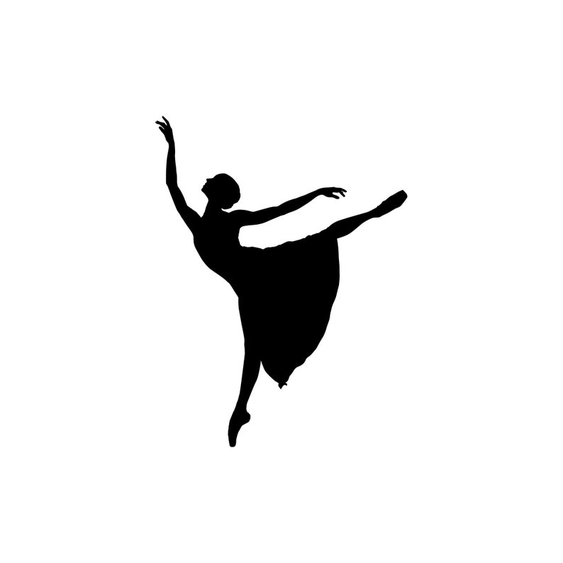 Ballerina Wall Decal Sticker. Dance Studio Wall Art. Girls Room Decor. Ballet Theme Art. Dance Classroom Wall Decor. 6641 image 3