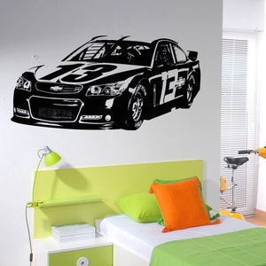 Racing Car Wall Decal Sticker Car Show Wall Decor Sport Car Garage Wall Decal Sticker Man Cave Decor Game Room Wall Decal #5108