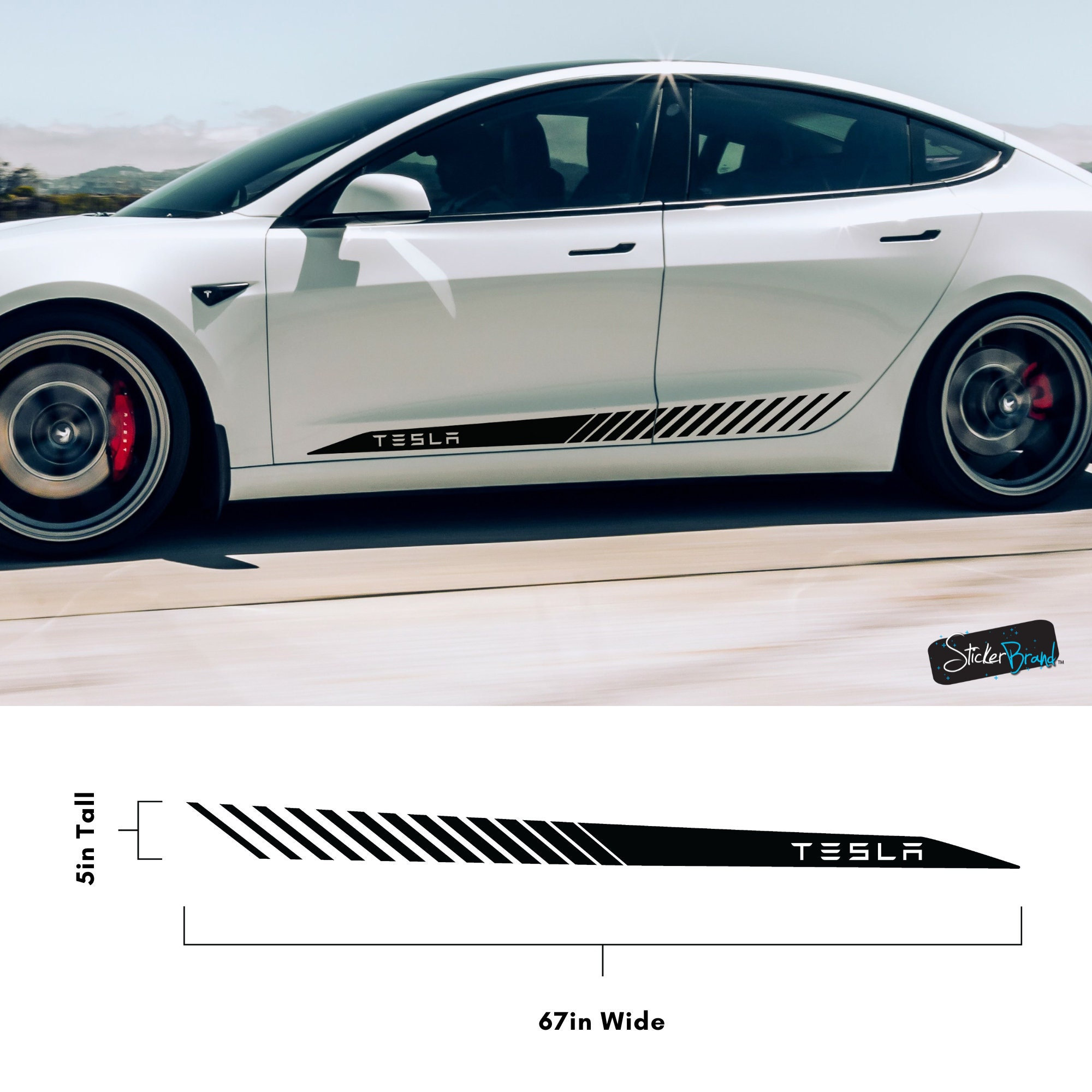 Tesla model 3 decals discount