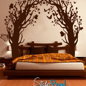 Vinyl Wall Decal Sticker Butterfly Floral Blossom Tree Tunnel  GFoster148B
