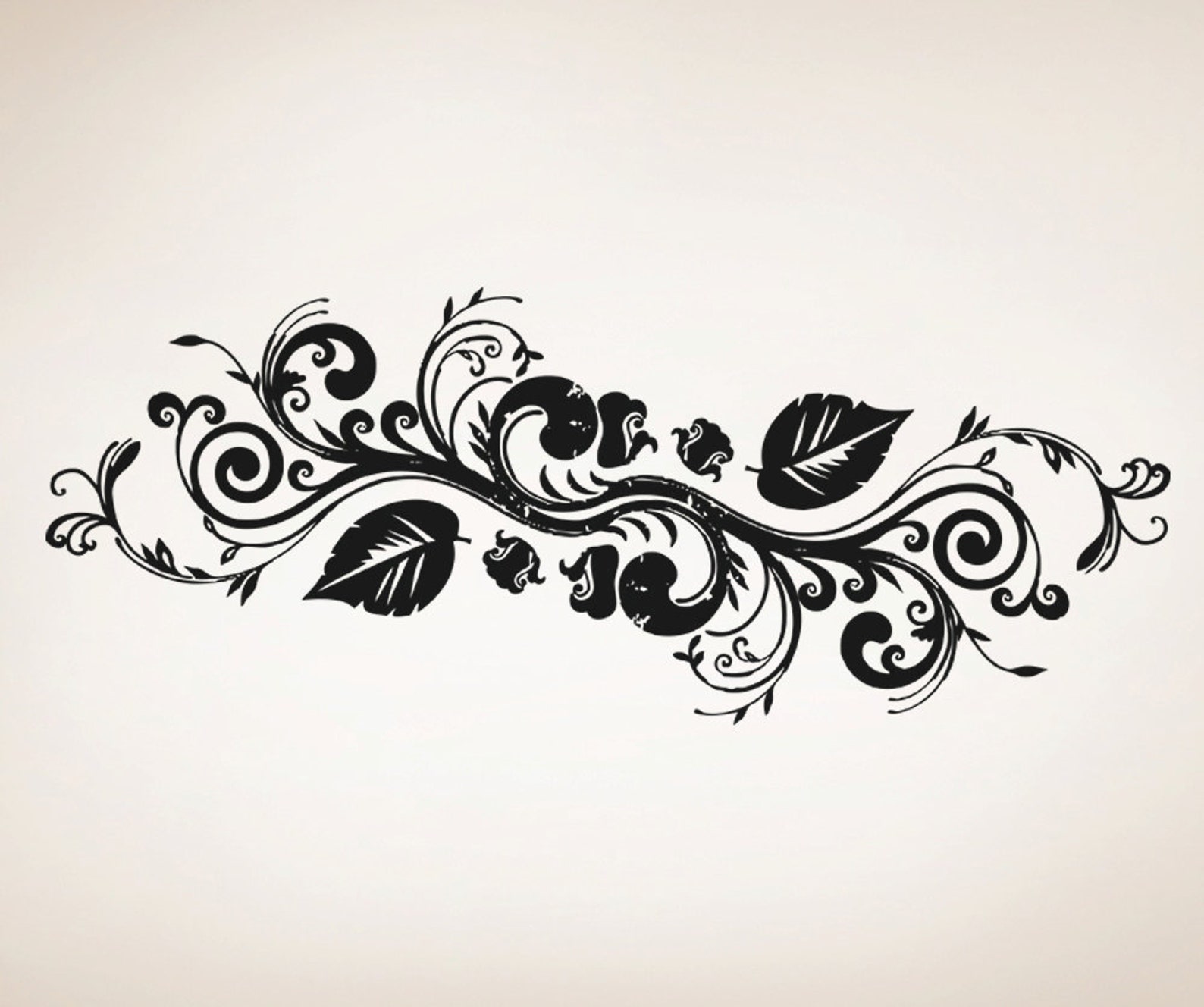 Vinyl Wall Decal Sticker Decorative Vine Osaa1208s Etsy