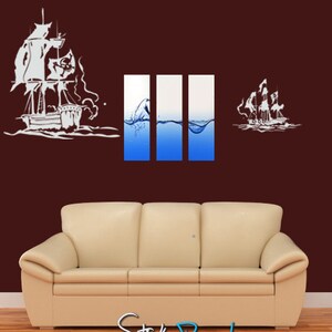 Vinyl Wall Decal Sticker Pirate Ships GFoster125s image 2