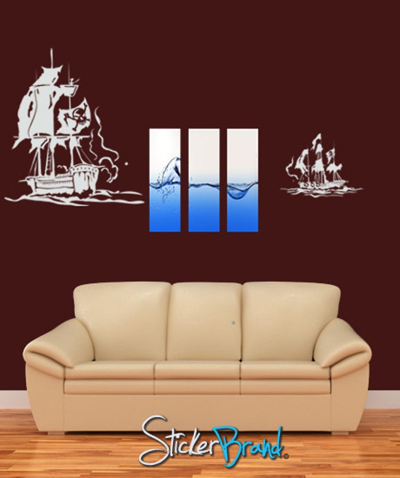 Vinyl Wall Decal Sticker Pirate Ships GFoster125s image 2