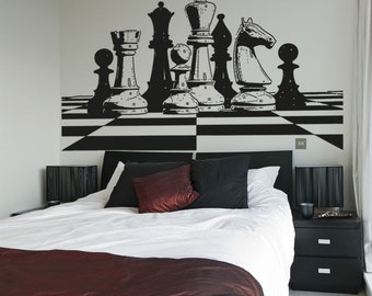 At the end of the game chess Vinyl Decal Wall Sticker 36Wx15H 