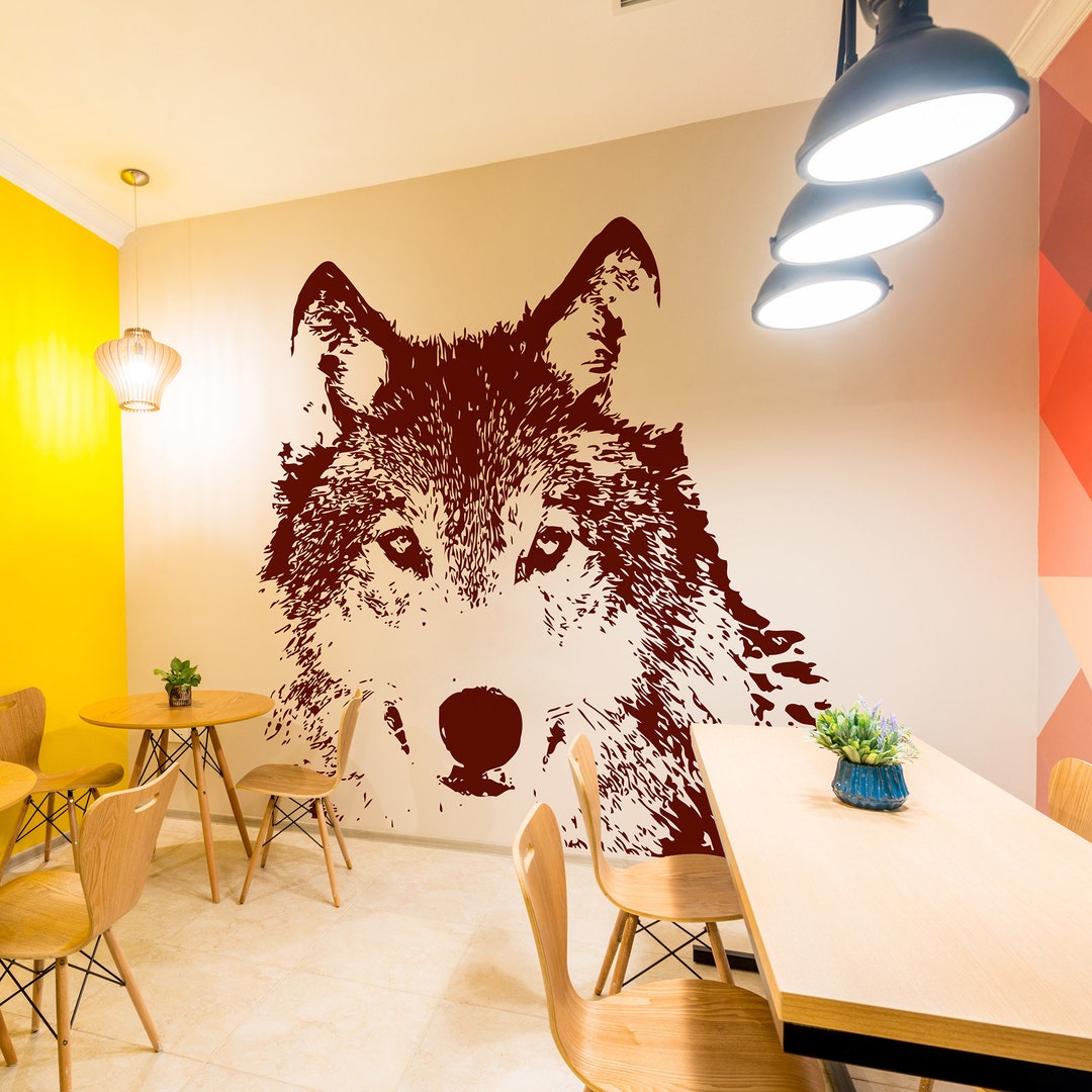 Wolf Wall Decal Sticker. Wildlife Sticker for Kid's Room Wall Art Decor ...
