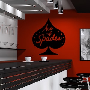Vinyl Wall Decal Sticker Ace of Spades OSMB1189m