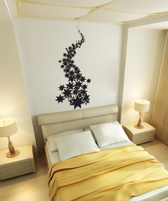 Vinyl Wall Art Decal Sticker Falling Stars 1300B Etsy