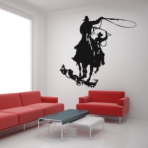 Vinyl Wall Decal Sticker Wild West Cowboys OSAA429s