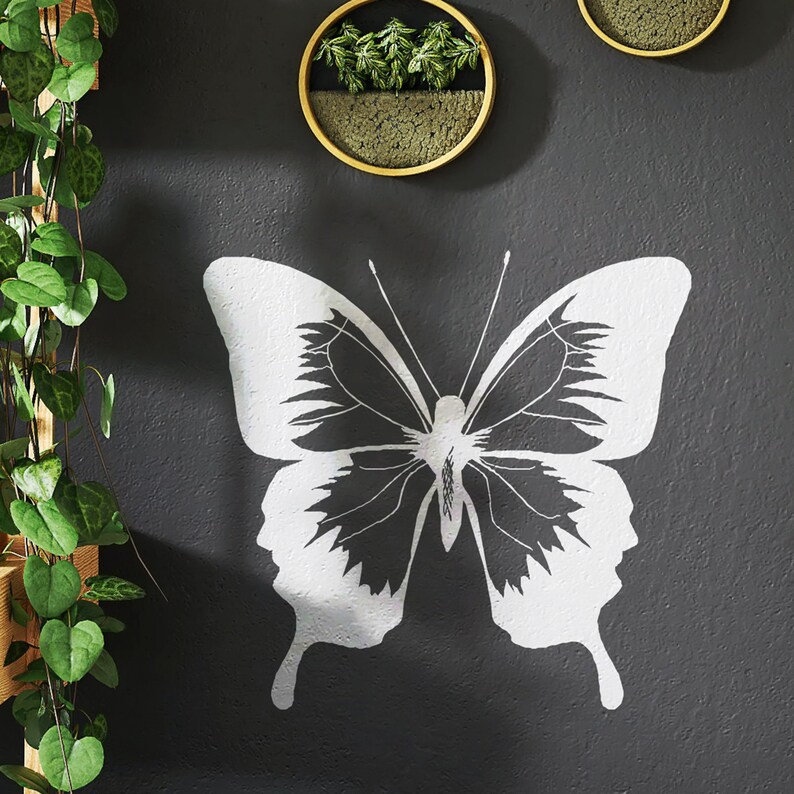 Butterfly Wall Decal Sticker. Girl's Room Wall Decor. Kid's Bedroom Wall Art. Butterfly Window Sticker. Bathroom Butterfly Decal. 105 image 2