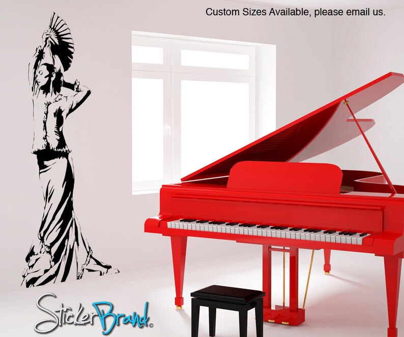 Vinyl Wall Decal Sticker Flamenco Dancer AC171s