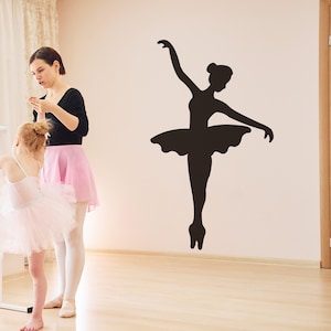 Ballerina Wall Decal Sticker. Ballet Dancer for Girl's Room Wall Art Decor. Silhouette Decal. #1327