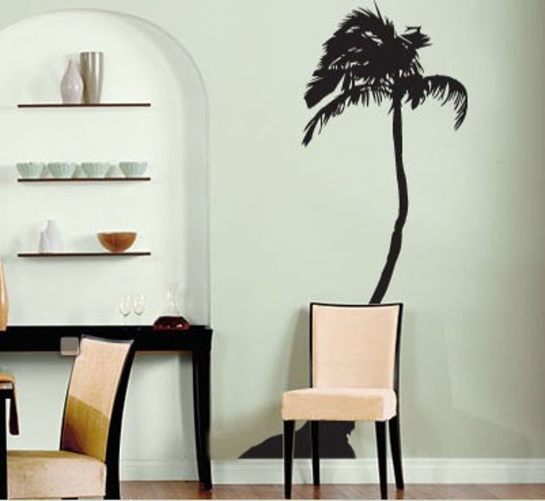 Palm Tree Wall Art Decal Sticker. 8ft Tall. You Choose the Etsy