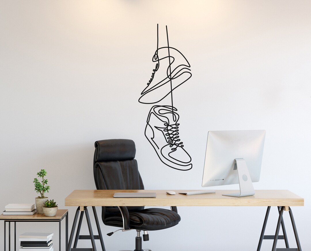 Office Wall Art. Hypebeast Sneaker Wall Decal Decor. Urban Etsy
