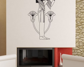 Egyptian Hieroglyphics of Woman Vinyl Wall Decal Sticker. #OS_DC696B