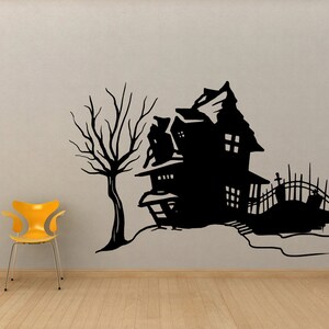 Vinyl mural autocollant autocollant Spooky House OSMB652s image 2