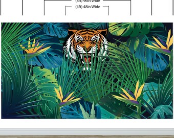 Photographic Wallpaper Vlies Tiger Vinyl Wall Snowy Pines | Fotomurales Decorative | Photographic Wall | Mural |vinilo Decorative 150 X 100 Cm - View #4