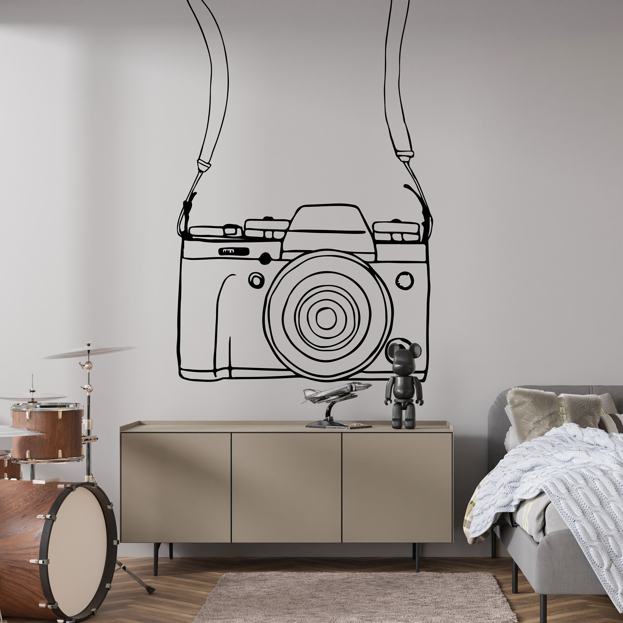 Camera Wall Decal Sticker. Photography Hobby Theme Decor. Photography ...