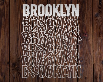 Brooklyn Sign New York Decor Brooklyn Metal Sign Power Coated 18 Gauge Steel Hip Hop Backdrop Brooklyn Home Decor Urban Sign NYC #M1002