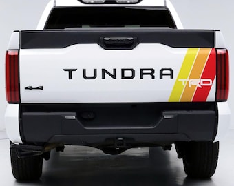 Yellow, Orange, Red Stripes Truck Decal. TRD Retro Racing Stripes Tacoma, Tundra, 4Runner, FJ Cruiser. Ivan Stewart Stripes. #6968