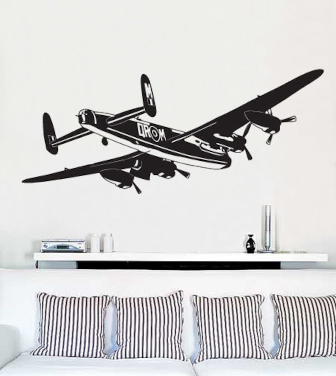 Vinyl Wall Decal Sticker World War II Bomber Airplane - Etsy
