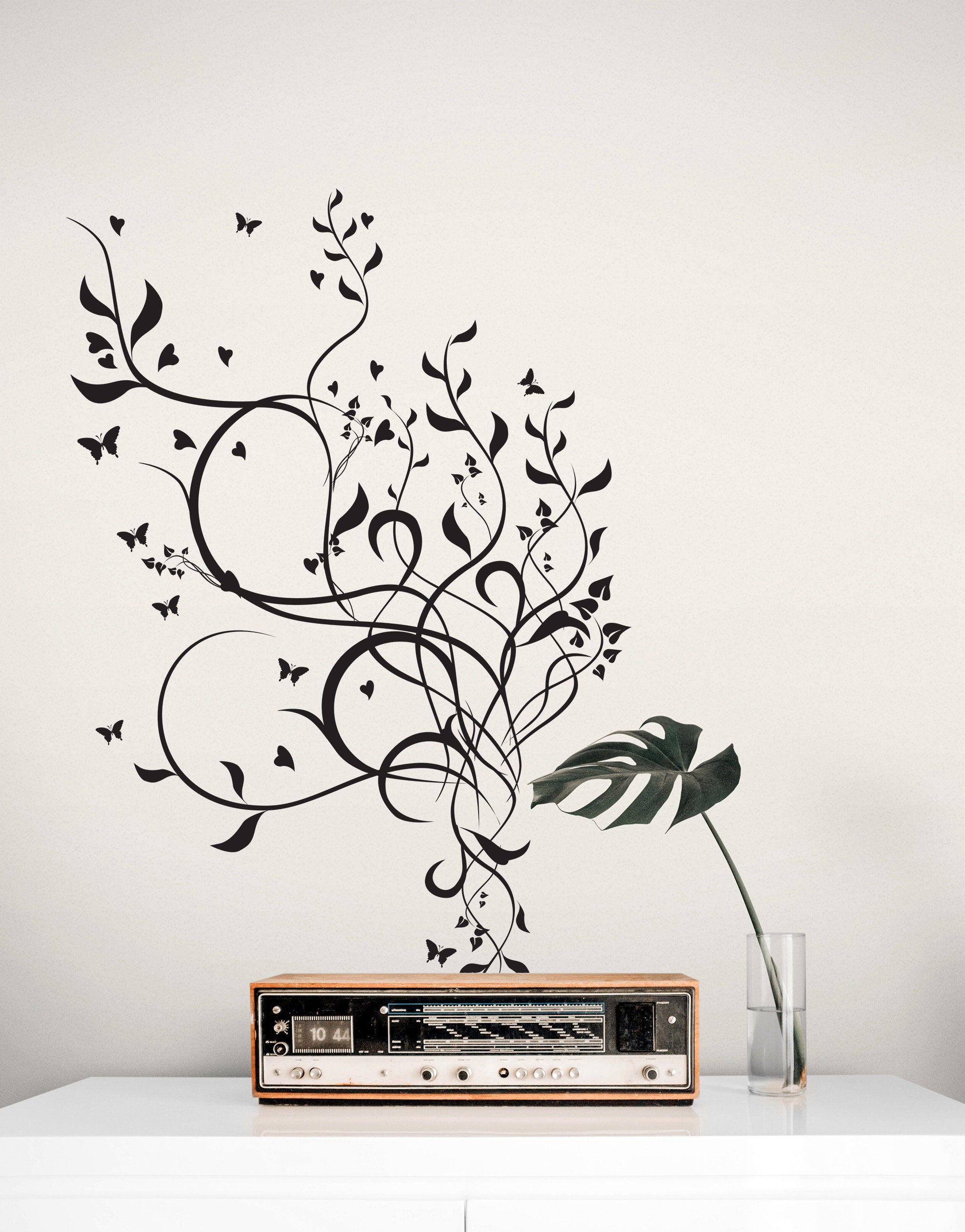 Sticker mural Branches avec des fleurs