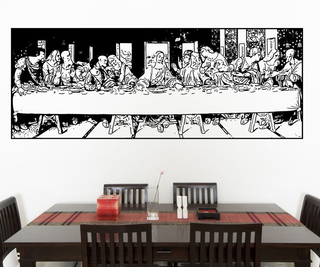 The Last Supper Wall Decal Sticker Bible Wall Decor Church Wall ...