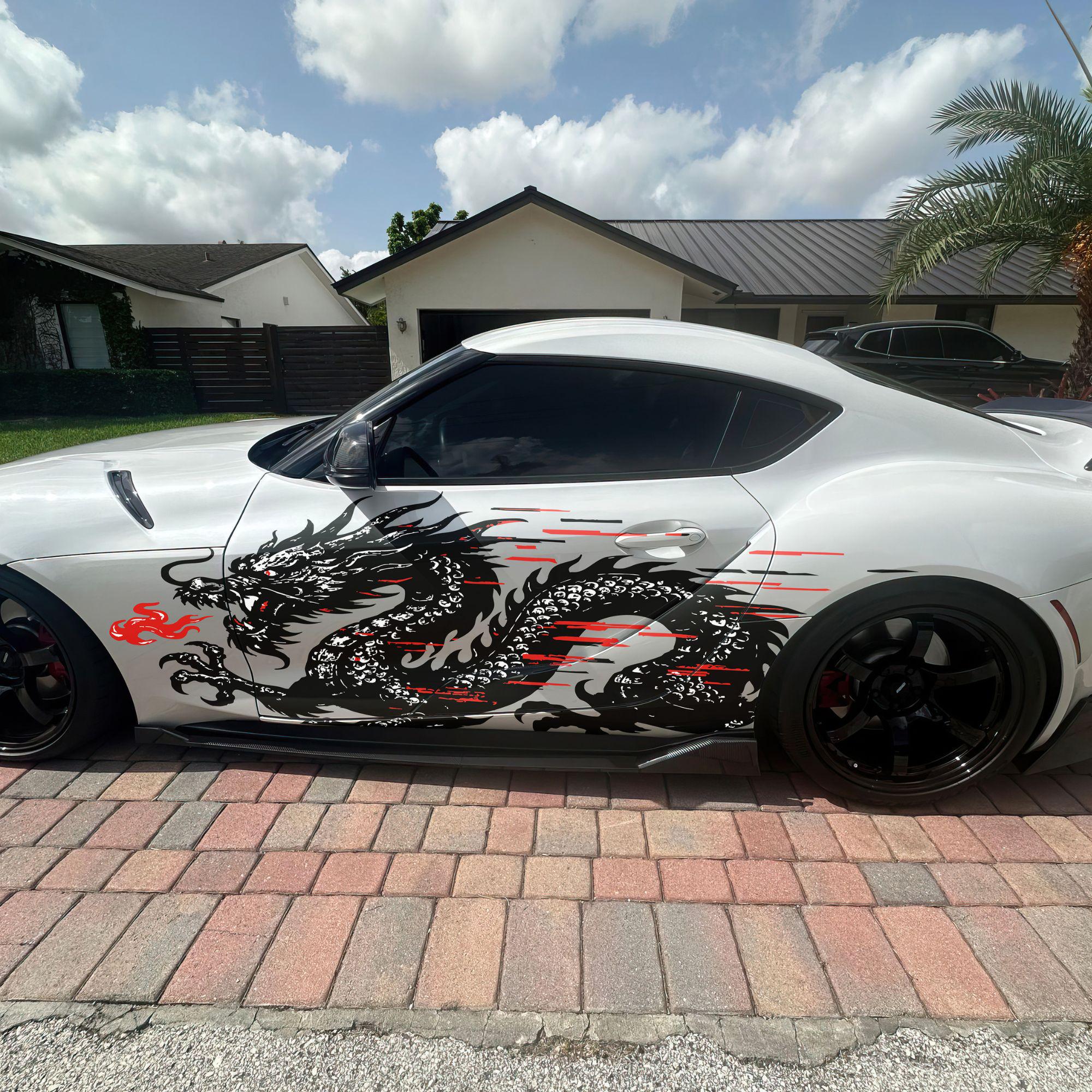 Dragon Graphic Decal Sticker for Car / Truck. Universal Fit for