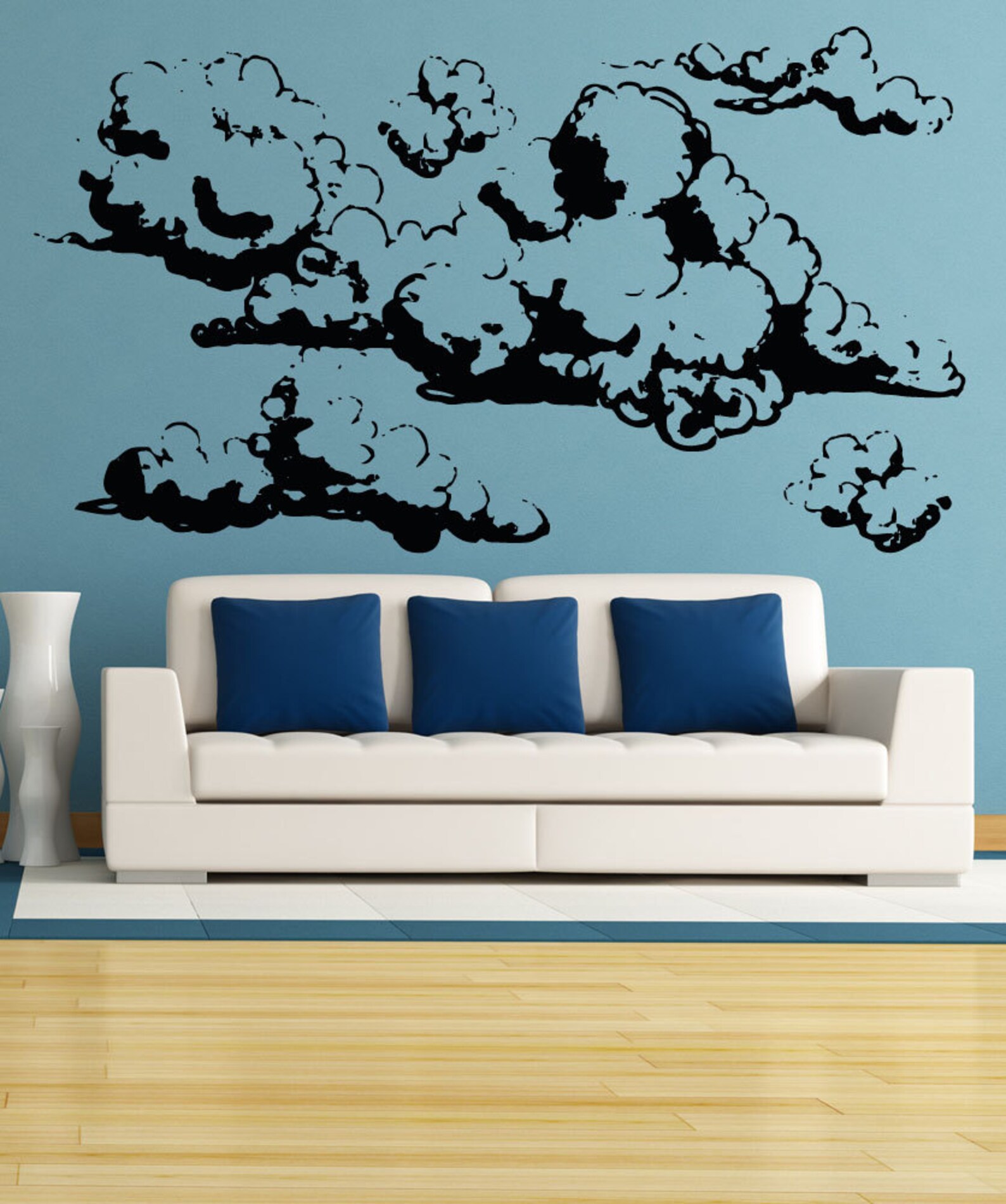 Vinyl Wall Art Decal Sticker Cumulus Clouds Osaa1696m - Etsy