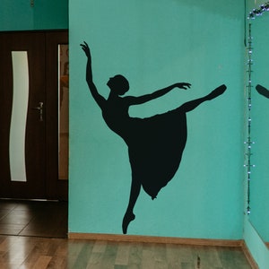 Ballerina Wall Decal Sticker. Dance Studio Wall Art. Girls Room Decor. Ballet Theme Art. Dance Classroom Wall Decor. 6641 image 1