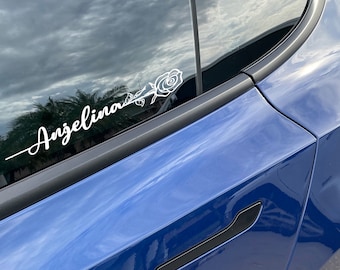 Custom Name Decal Sticker. Personalized car sticker, aesthetic stickers, personalized name wall decal, laptop, best friend gift. #6515
