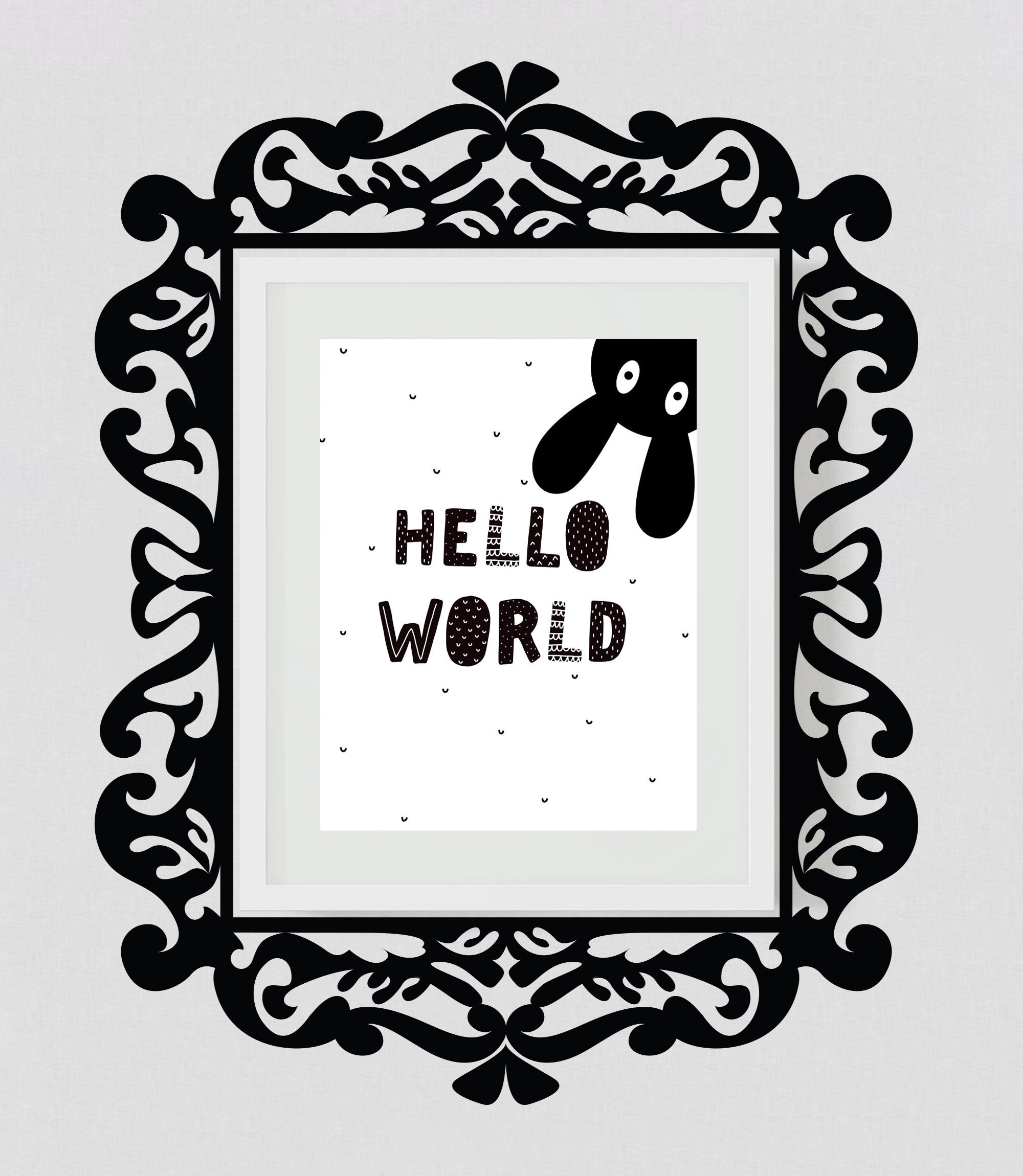 Picture Frame Sticker Picture Frame Vinyl Wall Decal Sticker. Frame Border Wall Decal. You ...
