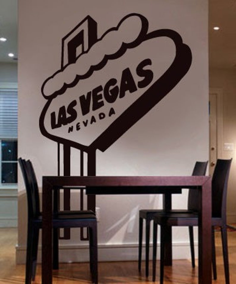 Vinyl Wall Decal Sticker LAS VEGAS sign 173 Etsy