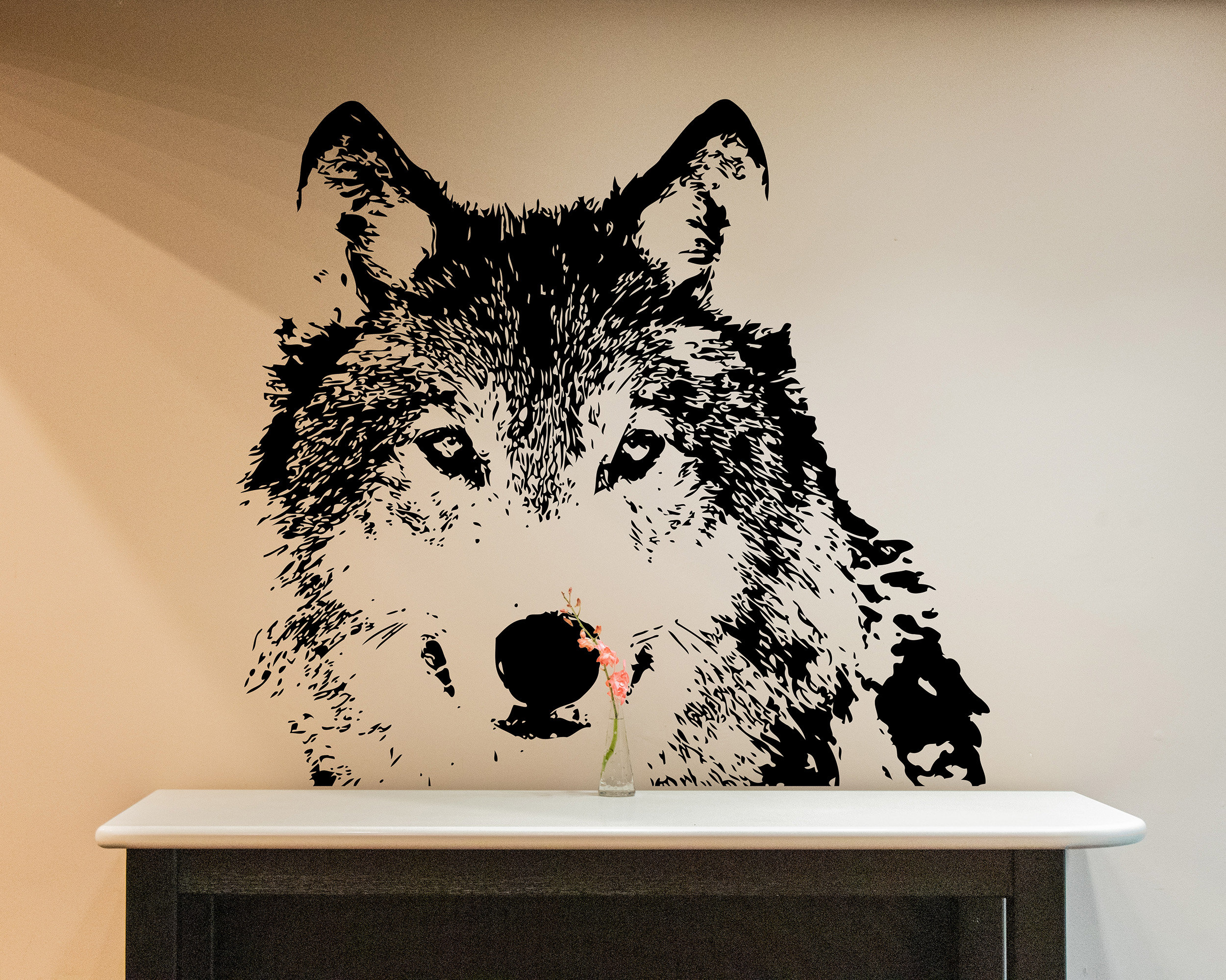 Wolf Wall Decal Sticker. Wildlife Sticker for Kid's Room Wall Art Decor ...