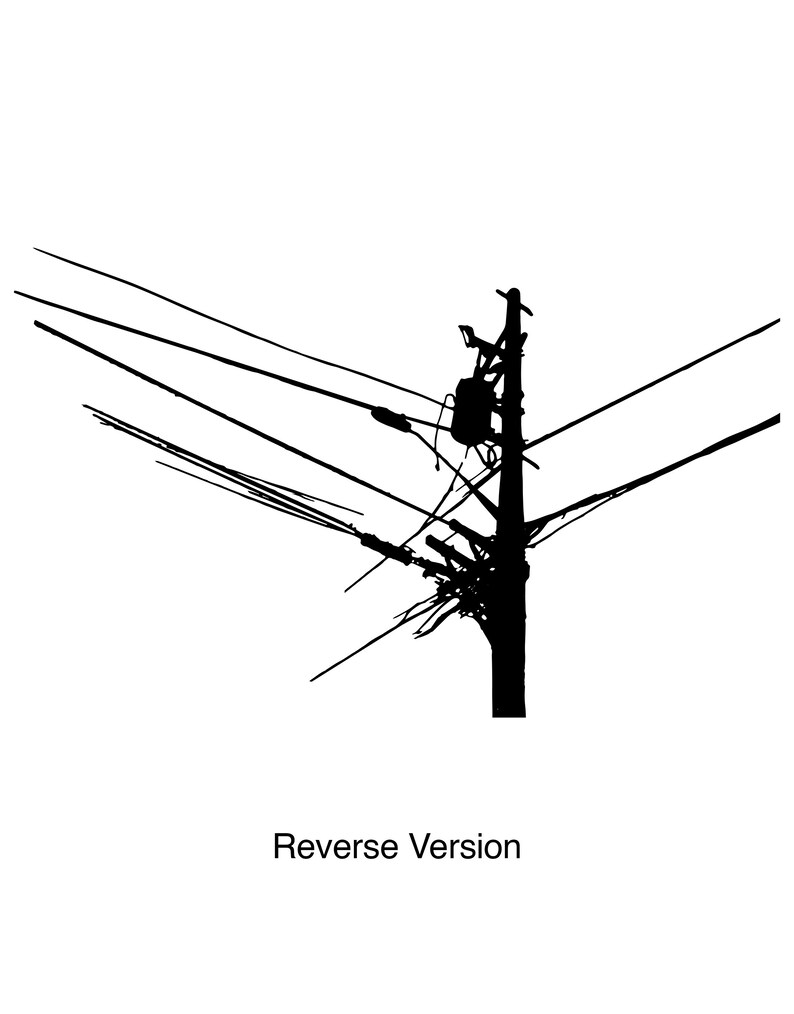 Power Line Stickers Power Lines Vinyl Wall Decal Sticker. Urban Industrial Theme Decor. #OS ...