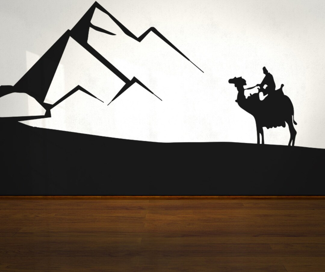 Vinyl Wall Decal Sticker Camel Ride in the Desert Osaa535s - Etsy