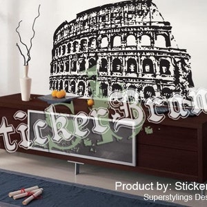 Vinyl Wall Decal Sticker Roman Colosseum Rome Italy 354 - Etsy