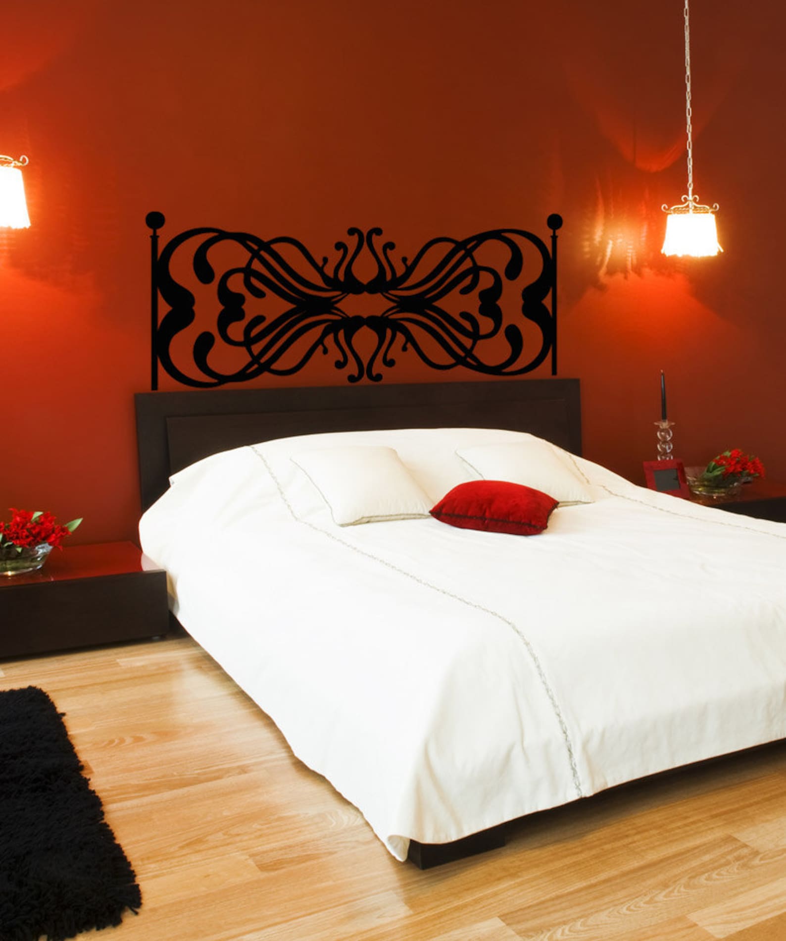Vinyl Wall Decal Sticker Headboard Design OSAA1160B Etsy