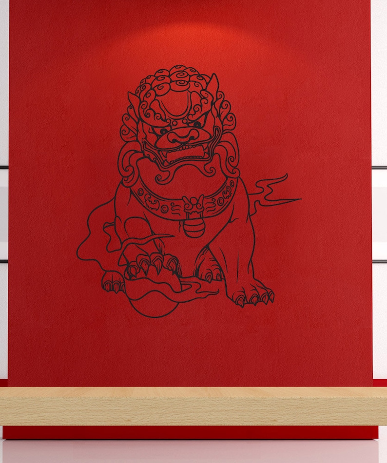 Vinyl Wall Decal Sticker Chinese Guardian 1455B