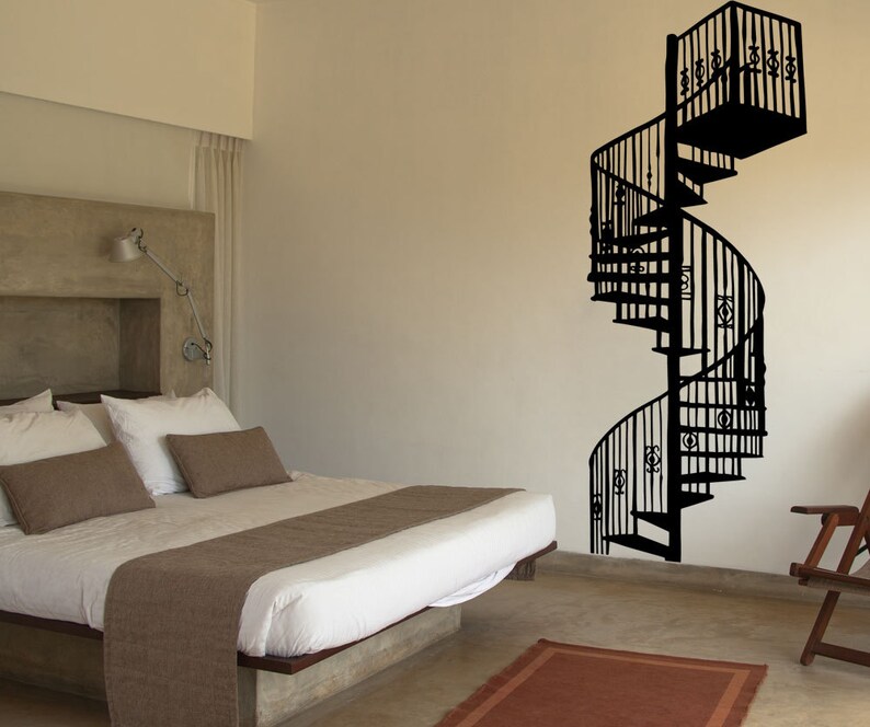 Vinyl Wall Decal Sticker Spiral Staircase Osmb606s Etsy