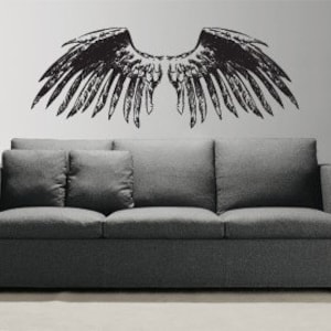Vinyl Wall Decal Sticker Large Angel Wings 758