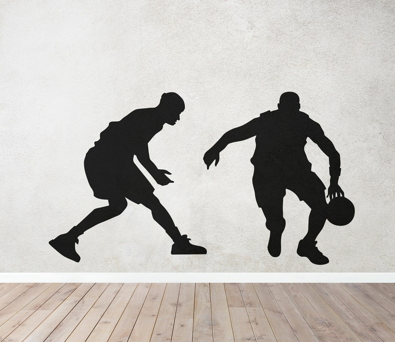 Basketball Wall Decal Sticker. Team Sports Room Decor, Game Room Wall Art, Basketball Enthusiast, Basketball Coach Gift Idea. OS_AA1185 image 1