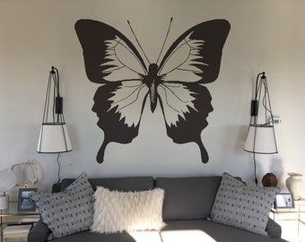 Butterfly Wall Decal Sticker. Girl's Room Wall Decor. Kid's Bedroom Wall Art. Butterfly Window Sticker. Bathroom Butterfly Decal. #105