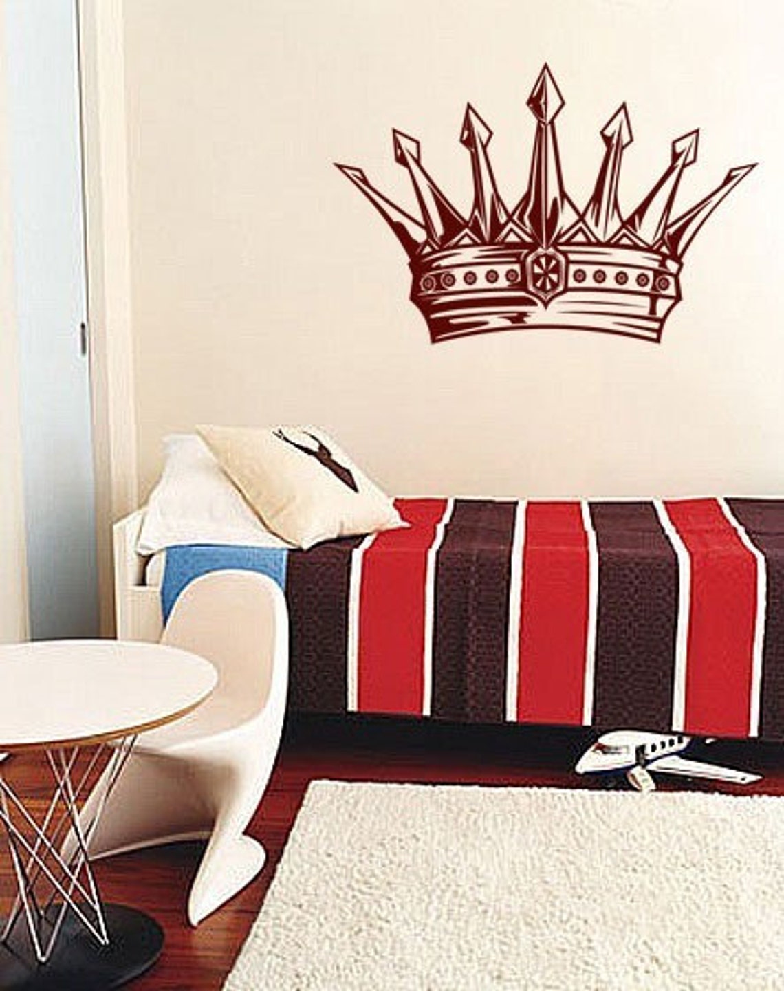 King's Crown Wall Decal Sticker. Kid's Room Wall Decor. #302 - Etsy