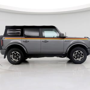 Ford Bronco 3 Color Bar Stripes Decal Sticker. 3M Premium Gloss Vinyl. Red, Orange, Yellow Racing Side Stripes. Retro Ivan Stewart Stripes. #6953