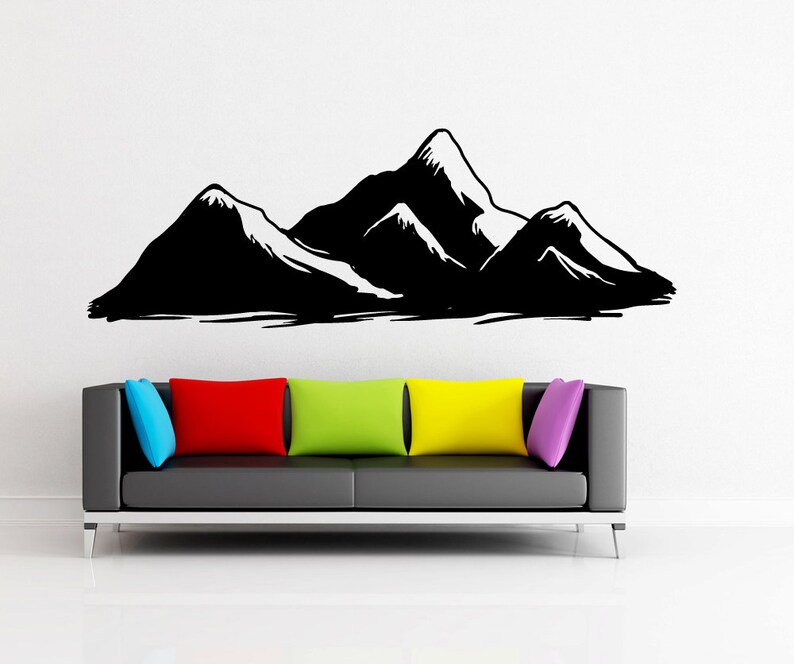 Vinyl Wall Decal Sticker Mountains OSMB914B